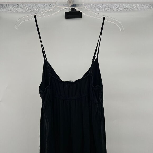 Kendall & Kylie Spaghetti Strap Surplice A-Line Dress Black Sz Small Above Knee - Picture 6 of 9